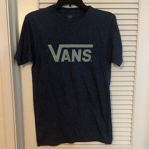 Vans Men's Navy Logo Tee